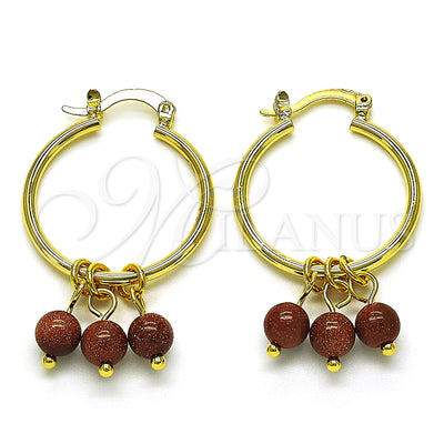 Argollas de Oro Laminado 02.63.2751.25 por Mayoreo, vista principal del producto