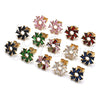 Oro Laminado Stud Earring, Gold Filled Style Baguette Design, with Multicolor Cubic Zirconia, Polished, Golden Finish, 02.210.0749.6