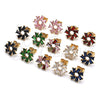 Oro Laminado Stud Earring, Gold Filled Style Baguette Design, with Multicolor Cubic Zirconia, Polished, Golden Finish, 02.210.0749.6