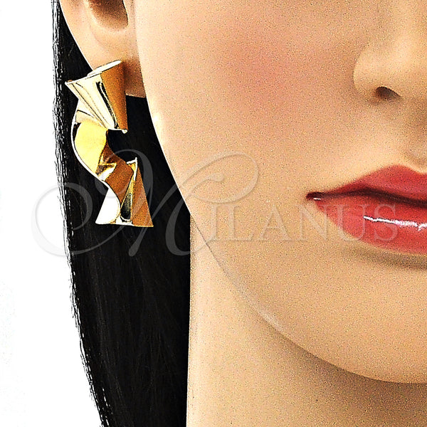 Gold Filled Ring — Stud Earring Polished 02. — alternate product view — SKU 149561 | Oro Laminado anillo — Stud Earring pulido 02. — SKU 149561