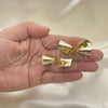 Oro Laminado Stud Earring, Gold Filled Style Polished, Golden Finish, 02.213.0405