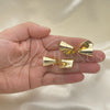 Oro Laminado Stud Earring, Gold Filled Style Polished, Golden Finish, 02.213.0405
