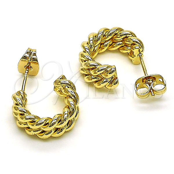 Gold Filled Ring — Stud Earring Twist Design Polished 02. — alternate product view — SKU 149564 | Oro Laminado anillo — Stud Earring Twist diseño pulido 02. — SKU 149564
