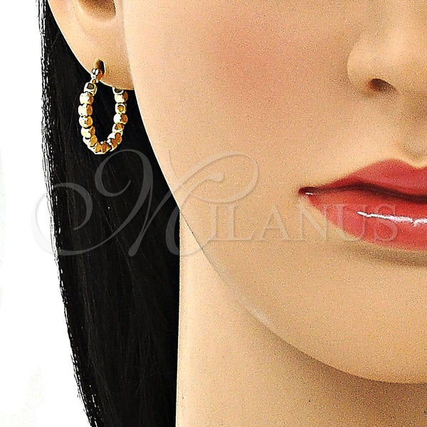 Oro Laminado Small Hoop, Gold Filled Style Polished, Golden Finish, 02.213.0411.20