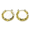 Oro Laminado Small Hoop, Gold Filled Style Polished, Golden Finish, 02.213.0411.20