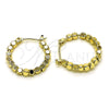 Oro Laminado Small Hoop, Gold Filled Style Polished, Golden Finish, 02.213.0411.20