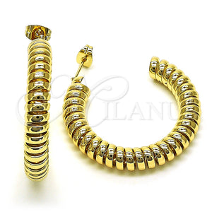 Gold Filled Ring — Stud Earring Spiral Design Polished 02. — main product view — SKU 149569 | Oro Laminado anillo — Stud Earring Spiral diseño pulido 02. — SKU 149569