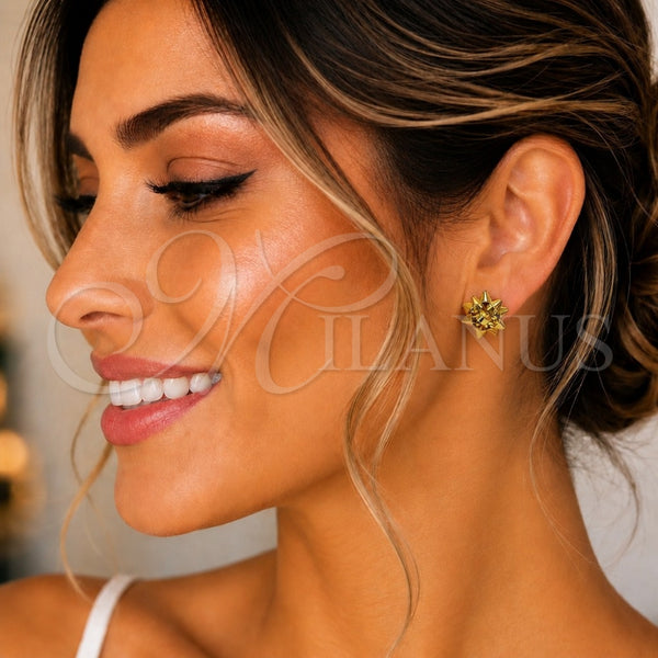 Gold Filled Ring — Stud Earring Polished 02. — alternate product view — SKU 149576 | Oro Laminado anillo — Stud Earring pulido 02. — SKU 149576