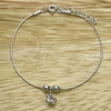 Sterling Silver Adjustable Bolo Bracelet, Star and Ball Design, Polished, Silver Finish, 03.402.0013.07 (02 MM Thickness, 7 Inches Length)