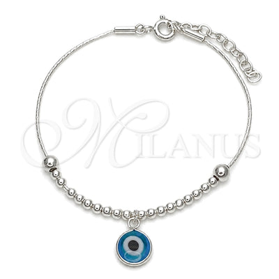 Plateada Plata Esterlina Pulsera, vista principal del producto de Plata 925 por Mayoreo, vista principal del producto