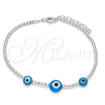 Plateada Plata Esterlina Pulsera, vista principal del producto de Plata 925 por Mayoreo, vista principal del producto