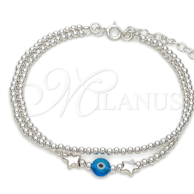 Plateada Plata Esterlina Pulsera, vista principal del producto de Plata 925 por Mayoreo, vista principal del producto