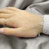 Sterling Silver Fancy Bracelet, Polished, Silver Finish, 03.401.0001.07 (02 MM Thickness, 7 Inches Length)