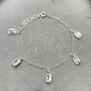 Sterling Silver Fancy Bracelet, Polished, Silver Finish, 03.401.0001.07 (02 MM Thickness, 7 Inches Length)