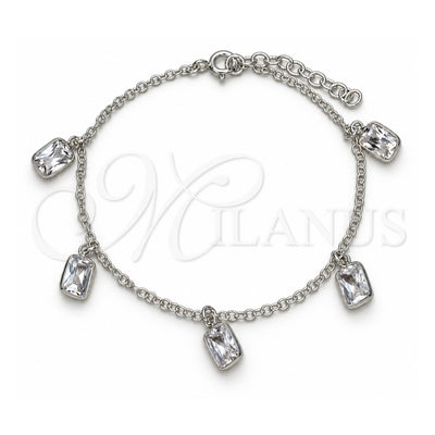 Sterling Silver Fancy Bracelet, Polished, Silver Finish, 03.401.0001.07 (02 MM Thickness, 7 Inches Length)