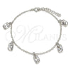 Sterling Silver Fancy Bracelet, Polished, Silver Finish, 03.401.0001.07 (02 MM Thickness, 7 Inches Length)