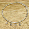 Sterling Silver Fancy Bracelet, Ball Design, with White Cubic Zirconia, Polished, Silver Finish, 03.401.0016.07 (02 MM Thickness, 7 Inches Length)