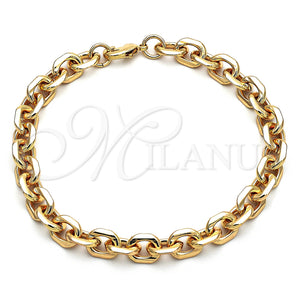 Gold Filled Anklet — Basic Anklet Rolo Design Polished 04.63. 09 MM — main product view — SKU 149702 | Oro Laminado tobillera — básico Anklet Rolo diseño pulido 04.63. 09 MM — SKU 149702