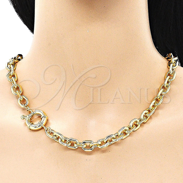 Gold Filled Bracelet — Necklace and Bracelet Rolo Design Polished 06.63. — alternate product view — SKU 149703 | Oro Laminado brazalete — Necklace and Bracelet Rolo diseño pulido 06.63. — SKU 149703