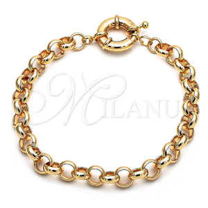 Gold Filled Anklet — Basic Anklet Rolo Design Polished 03. 09 MM — main product view — SKU 149704 | Oro Laminado tobillera — básico Anklet Rolo diseño pulido 03. 09 MM — SKU 149704