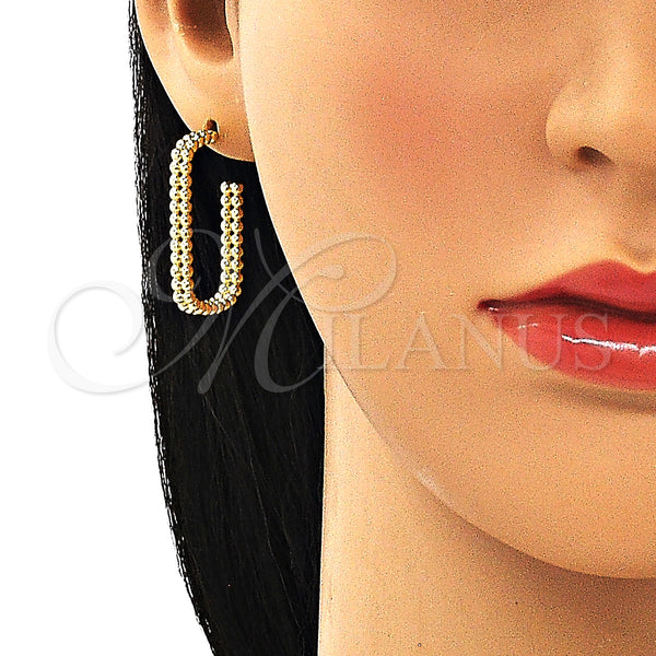 Gold Filled Hoop Earrings — Small Hoop Polished 02. — alternate product view — SKU 149713 | Oro Laminado aretes de aro — Small Hoop pulido 02. — SKU 149713