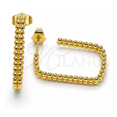 Oro Laminado Small Hoop, Gold Filled Style Polished, Golden Finish, 02.210.0757.20