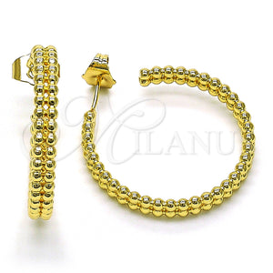 Gold Filled Hoop Earrings — Medium Hoop Polished 02. — main product view — SKU 149714 | Oro Laminado aretes de aro — Medium Hoop pulido 02. — SKU 149714