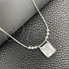Sterling Silver Fancy Necklace, Snake and Ball Design, with White Cubic Zirconia, Polished, Silver Finish, 04.401.0002.18 (02 MM Thickness, 18 Inches Length)