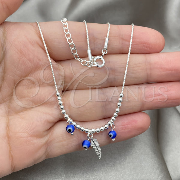 Sterling Silver Necklace — Fancy Necklace Evil Eye and Snake Design with — alternate product view — SKU 149772 | Plata 925 collar — elegante Necklace Evil Eye and Snake diseño with — SKU 149772