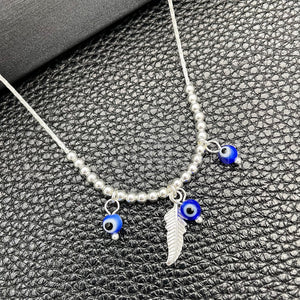 Sterling Silver Necklace — Fancy Necklace Evil Eye and Snake Design with — main product view — SKU 149772 | Plata 925 collar — elegante Necklace Evil Eye and Snake diseño with — SKU 149772