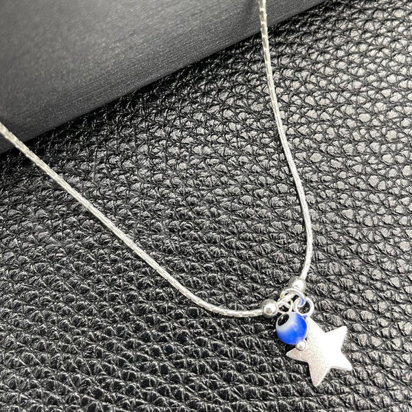 Sterling Silver Necklace — Fancy Necklace Evil Eye and Snake Design with — main product view — SKU 149778 | Plata 925 collar — elegante Necklace Evil Eye and Snake diseño with — SKU 149778
