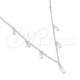 Sterling Silver Fancy Necklace, Rolo and Ball Design, with White Cubic Zirconia, Polished, Silver Finish, 04.402.0004.18 (06 MM Thickness, 18 Inches Length)