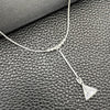 Sterling Silver Fancy Necklace, Snake and Ball Design, with White Cubic Zirconia, Polished, Silver Finish, 04.402.0009.18 (08 MM Thickness, 18 Inches Length)