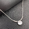 Sterling Silver Fancy Necklace, Snake and Ball Design, with White Cubic Zirconia, Polished, Silver Finish, 04.402.0011.18 (08 MM Thickness, 18 Inches Length)