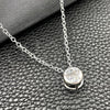Sterling Silver Fancy Necklace, Star and Rolo Design, with White Cubic Zirconia, Polished, Silver Finish, 04.401.0021.18 (08 MM Thickness, 18 Inches Length)