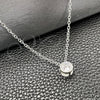 Sterling Silver Fancy Necklace, Rolo Design, with White Cubic Zirconia, Polished, Silver Finish, 04.401.0025.18 (07 MM Thickness, 18 Inches Length)