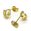 Gold Filled Ring — Stud Earring Moon and Star Design with Aurore — alternate product view — SKU 149814 | Oro Laminado anillo — Stud Earring Moon and estrella diseño with Aurore — SKU 149814