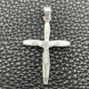 Sterling Silver Religious Pendant, Crucifix Design, Polished, Silver Finish, 05.392.0031