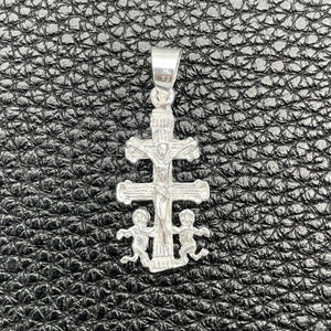 Sterling Silver Pendant — Religious Pendant Crucifix Design Polished 05. — main product view — SKU 149842 | Plata 925 dije — Religious Pendant Crucifix diseño pulido 05. — SKU 149842