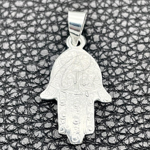Sterling Silver Pendant — Fancy Pendant Hand of God and Judaica Design — main product view — SKU 149847 | Plata 925 dije — elegante Pendant Hand of God and Judaica diseño — SKU 149847