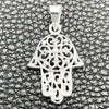 Sterling Silver Religious Pendant, Judaica and Hand of God Design, Polished, Silver Finish, 05.392.0050