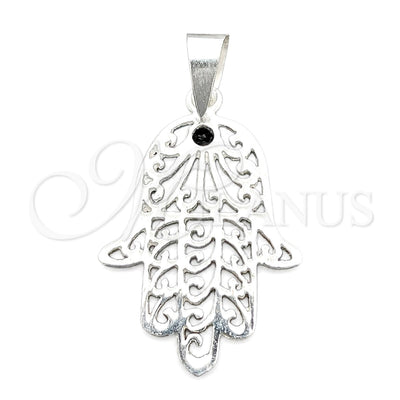 Sterling Silver Religious Pendant, Judaica and Hand of God Design, Polished, Silver Finish, 05.392.0051 for wholesale, main product view