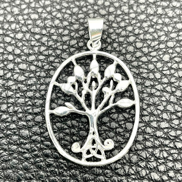 Sterling Silver Pendant — Fancy Pendant Tree Design Polished 05. — main product view — SKU 149856 | Plata 925 dije — elegante Pendant Tree diseño pulido 05. — SKU 149856