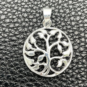 Sterling Silver Pendant — Fancy Pendant Tree Design Polished 05. — main product view — SKU 149857 | Plata 925 dije — elegante Pendant Tree diseño pulido 05. — SKU 149857