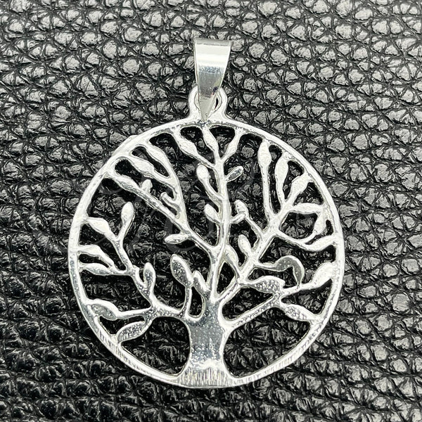 Sterling Silver Pendant — Fancy Pendant Tree Design Polished 05. — main product view — SKU 149858 | Plata 925 dije — elegante Pendant Tree diseño pulido 05. — SKU 149858