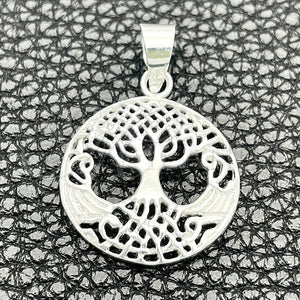 Sterling Silver Pendant — Fancy Pendant Tree Design Polished 05. — main product view — SKU 149859 | Plata 925 dije — elegante Pendant Tree diseño pulido 05. — SKU 149859