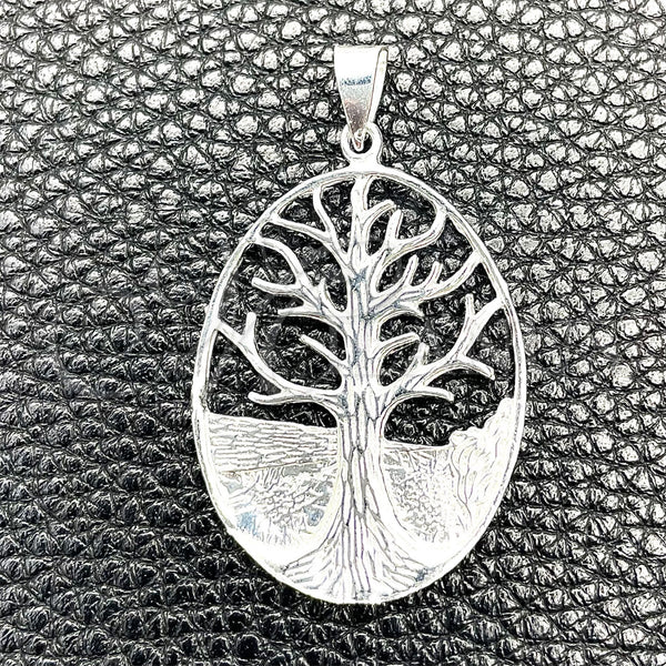 Sterling Silver Pendant — Fancy Pendant Tree Design Polished 05. — main product view — SKU 149861 | Plata 925 dije — elegante Pendant Tree diseño pulido 05. — SKU 149861