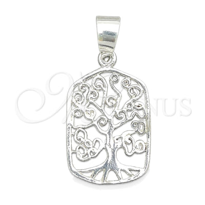 Sterling Silver Fancy Pendant, Tree Design, Polished, Silver Finish, 05.392.0060 for wholesale, main product view