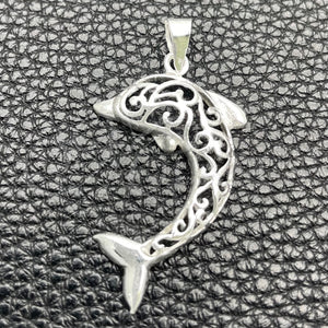 Sterling Silver Pendant — Fancy Pendant Dolphin Design Polished 05. — main product view — SKU 149864 | Plata 925 dije — elegante Pendant Dolphin diseño pulido 05. — SKU 149864