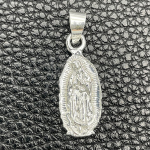 Sterling Silver Pendant — Religious Pendant Guadalupe Design Polished 05. — main product view — SKU 149898 | Plata 925 dije — Religious Pendant Guadalupe diseño pulido 05. — SKU 149898